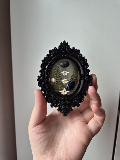 Preserved Beetle, Botanicals, Labradorite & Snake vertebrae